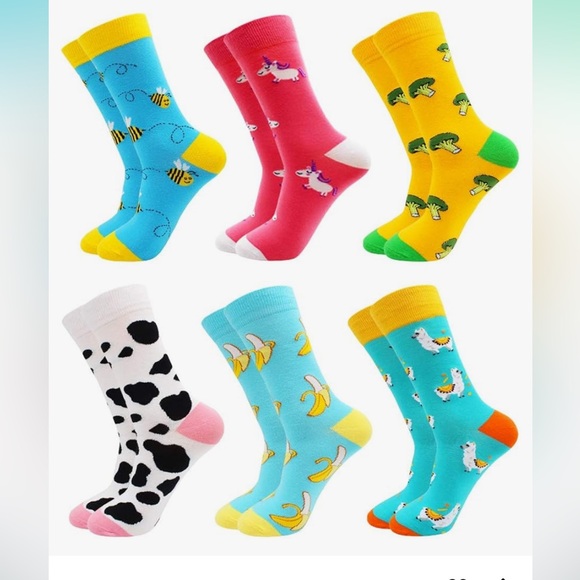 Accessories - 🆕 Women Fun Socks,Colorful Crazy Cool Funny Socks， Funky Novelty Socks Size 9-11